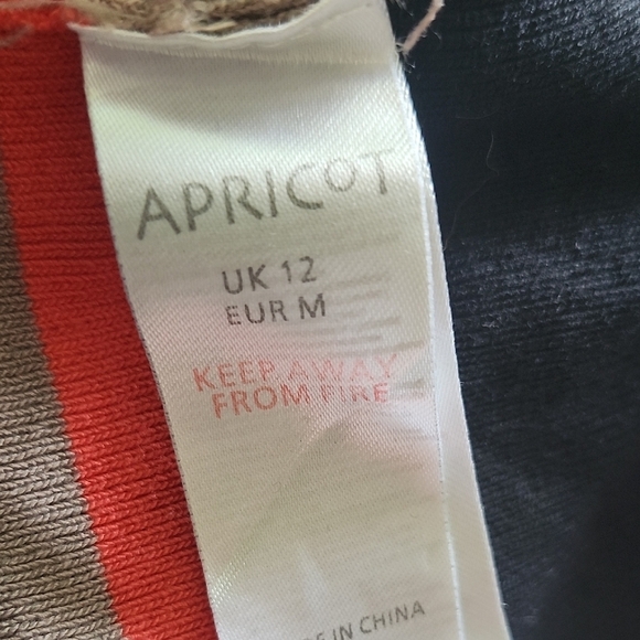 Apricot Sleeveless Striped Knit Bodycon Dress Size UK 12 / EUR M - Picture 8 of 9